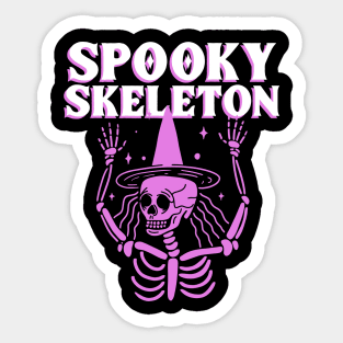 spooky skeleton Sticker